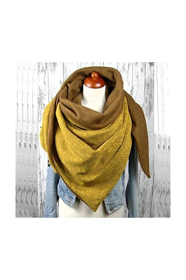 SJYM Mode Femmes Soild Dot Impression Bouton Doux Wrap Casual Chaud Écharpes Châles Écharpe Femmes Écharpe, U, Taille Unique