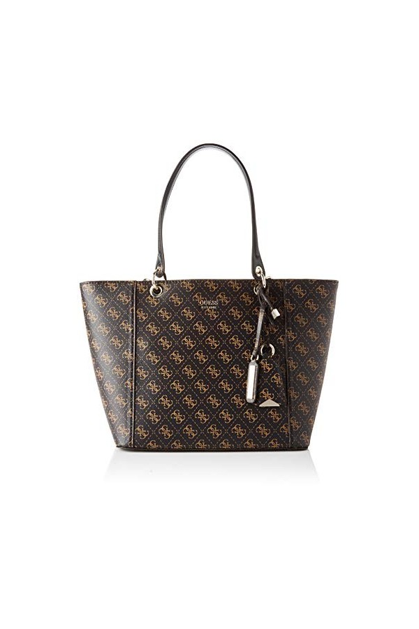 Guess Kamryn Tote, Sac de Rangement. Femme, Brown Multi, Size One