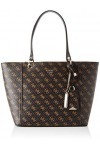 Guess Kamryn Tote, Sac de Rangement. Femme, Brown Multi, Size One
