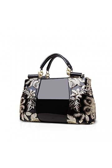 Nicole & Doris Mode Sac à Main en Cuir de épaule Sac Fourre Tout Sac Pailleté Sacs Portés Main Impermeable Sac Bandouliere No