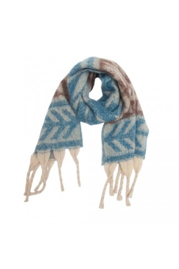 Châle Automne Et Hiver Fil À Boucle Épaisse Écharpe Franges Grossières Feuilles Echarpe Foulard Femme Ècharpe Mariage Echarpe