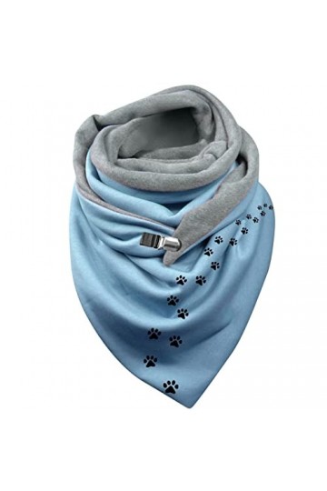 WWricotta Écharpe pour femme chaude coupe-vent chats imprimé double couche boucle écharpe dhiver Chat Strass Pashmina Jaune 