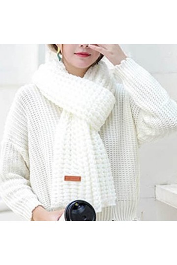 ZHIYU Hiver Coloré Kint Feel Pashmina Foulards Élasticité Écharpe Légère Écharpe Chaude Femmes Hommes Longue Épais Foulards T