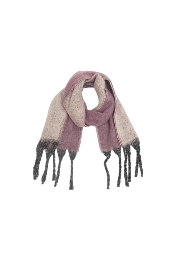 Foulard Écharpe Pashmina Châle Etole Pour Femmes Hiver Chaud Longues Grandes Chaude Longue Double Couleurs Frange Cachemire T