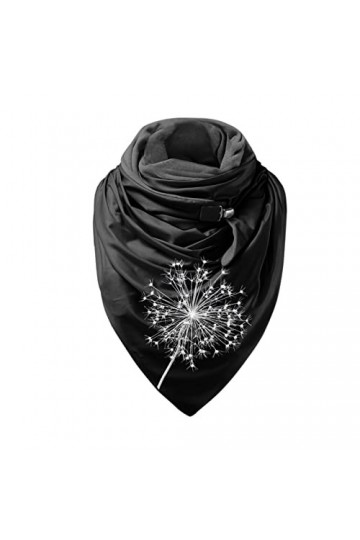 Générique Pashminas Mode femmes impression bouton châle écharpe enveloppement doux décontracté chaud coupe-vent doux écharpes