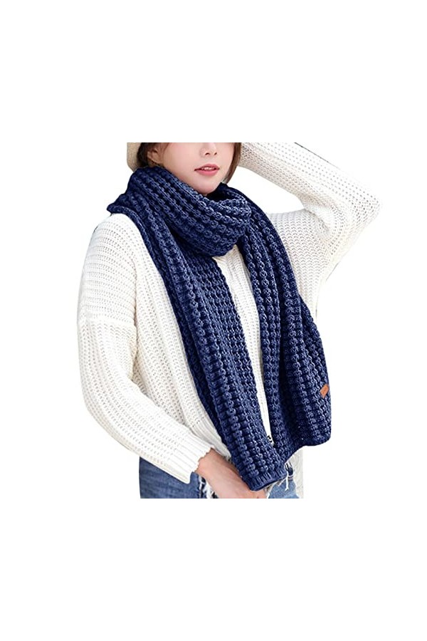 Diexua Poignet Bois Cuisine Hiver Multicolore Kint Feel Pashmina Châles Wraps Élasticité Écharpe Légère Écharpes Chaudes Femm