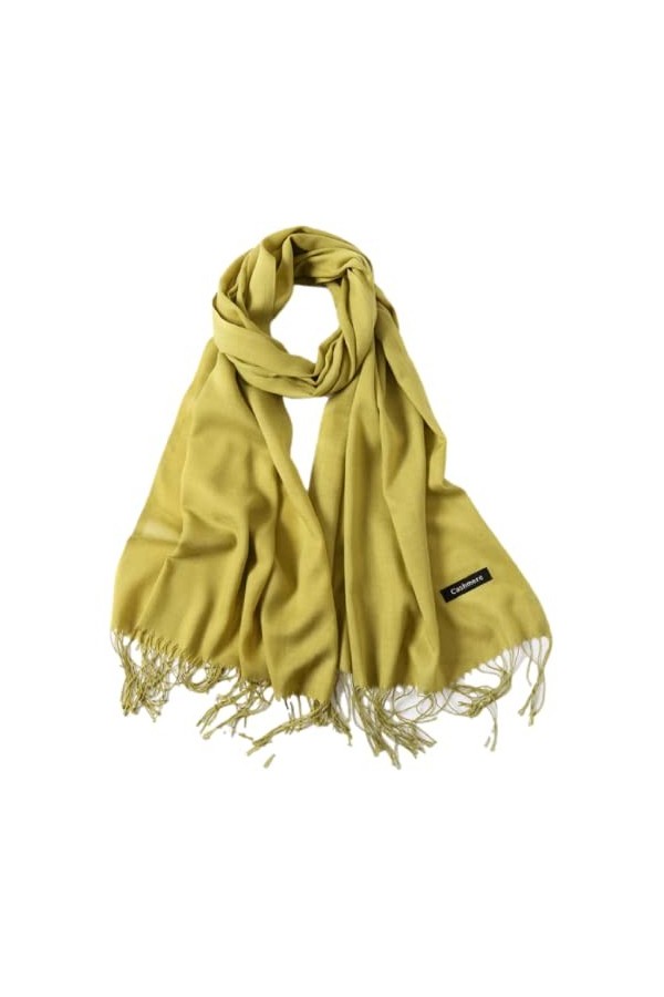 Kissa Echarpe étole châle foulard pashmina vert anis