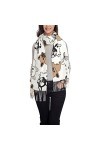 HABXNJF Foulard dhiver chaud, mignon bouledogue français écharpe pour femme, écharpe châle écharpe longue pour femme, comme 
