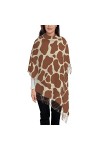 Châles imprimés de lait de girafe, écharpes douces chaudes pour hommes et femmes, châle Pashmina enveloppant un long châle ch