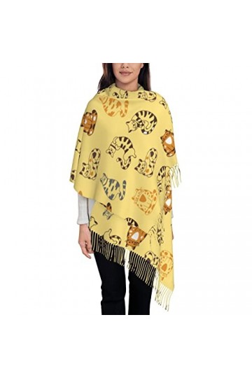 Divers châles de méditation pour chats, écharpes douces chaudes pour hommes et femmes, châle Pashmina enveloppant un long châ