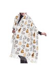 Divers châles de méditation pour chats, écharpes douces et chaudes pour hommes et femmes, châle Pashmina enveloppant un long 