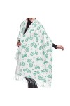 Châles à fleurs colorées pour hommes et femmes, écharpes douces chaudes, châle Pashmina enveloppant un long châle chaud envel