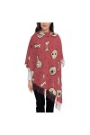 Tournesol Floral Motif Automne Floral Tournesols, Champignons, Oiseaux Automne Châles Mans Femmes Chaud Softscarfs, Pashmina 