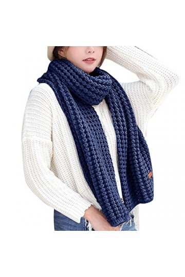 LZPCarra Hiver Coloré Kint Feel Pashmina Foulards Élasticité Écharpe Légère Écharpe Chaude Femmes Hommes Longue Épaisse Foula