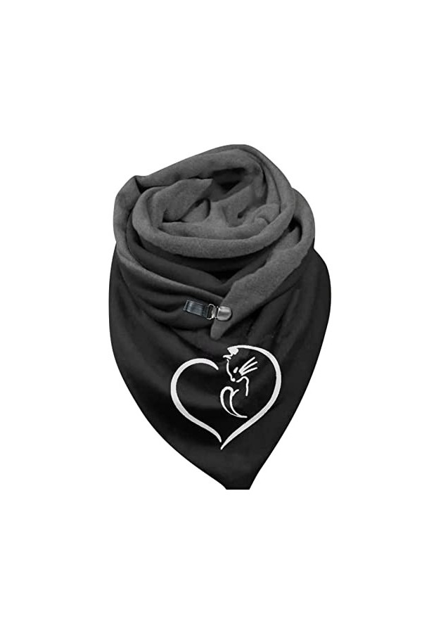 Bols pour femme - Carreaux - En coton bleu - Écharpe dhiver à carreaux - Tartan - Carré - Chaud - Épais pashmina - Pour lhi