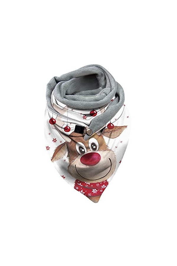 DondPO Écharpe pour femme en coton - Écharpe triangulaire chaude à carreaux Pashmina - Écharpe dhiver carrée épaisse - Noir 