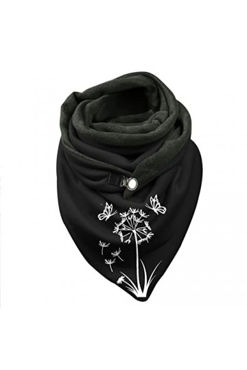 Impression décharpe multi-usages mode châle écharpe femme rétro écharpe femme Faux Polaire Chaud Translucide