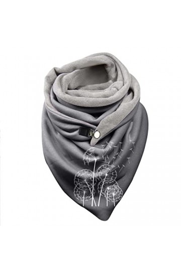Impression décharpe multi-usages mode châle écharpe femme rétro écharpe femme Faux Polaire Chaud Translucide