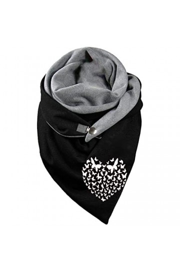 Allbestop Echarpe Femme Hiver Écharpe Coupe-Vent,Bonnet Echarpe Garcon Foulard Rouge Cape Polaire Echarpe Hiver Femme Écharpe