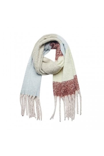 Cravate Large Rouge Femmes Automne Hiver Écharpe Classique Gland Plaid Écharpe Chaud Doux Chunky Grande Couverture Wrap Châle