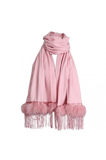 Women Scarves Pashmina Shawls Head Tassels Scarf Solid Color Long Scarf Wrap Scarves Scarf Fashion Faux Solid Color Scarf Bir