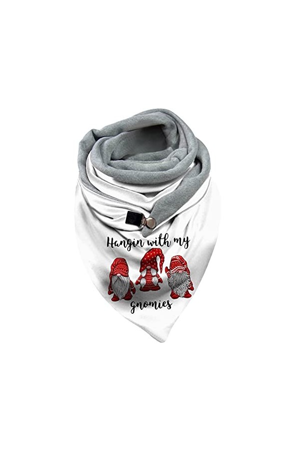 Écharpe pour femme - En coton épais - Pour lhiver - Noir - À carreaux - Pour lautomne - En coton chaud et doux - Carré, Bla