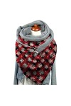 Écharpe De Noël Pour Femme Écharpe Hiver Chaud Cadeau Noël Echarpe Cachemire Noël Imprimé Echarpes Et Foulards Automne Hiver 