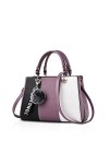 Nicole&Doris Sac à Main Femme Mode Sac a Bandoulière Sac Porté Main Epaule en PU Cuir Sac a Main Multicolore Sac Pochette ave