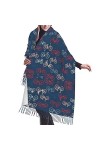Grande écharpe en pashmina en forme dautruche - Toucher cachemire - Doux et chaud - Cadeau pour homme et femme, Vélos Vélo C