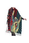 Grande écharpe en forme de dragon chinois - Toucher cachemire - Pashmina - Doux et chaud - Cadeau pour homme et femme, Chihua