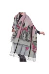 Grande écharpe motif camouflage, sensation cachemire, châle pashmina, couverture douce et chaude, cadeau pour homme et femme,