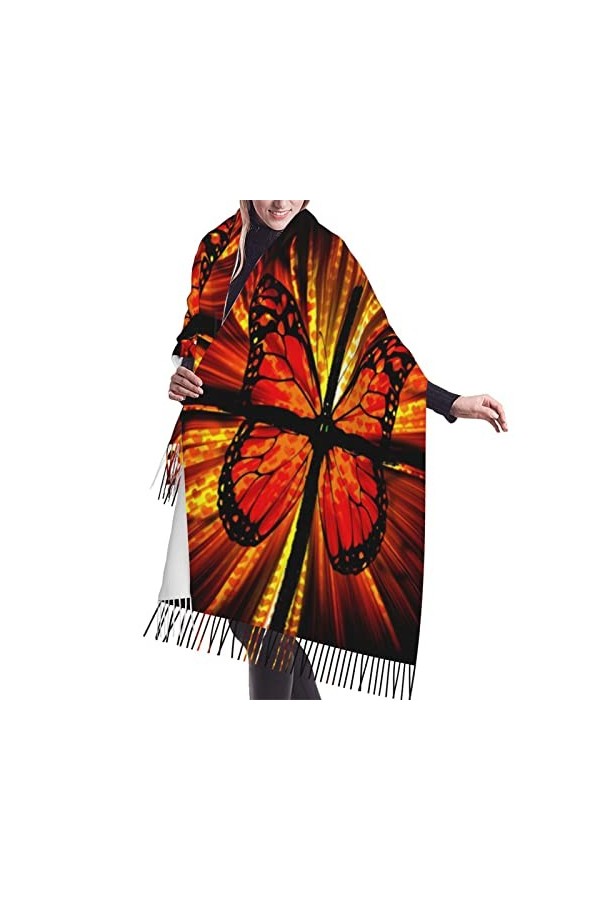 Grande écharpe motif camouflage, sensation cachemire, châle pashmina, couverture douce et chaude, cadeau pour homme et femme,