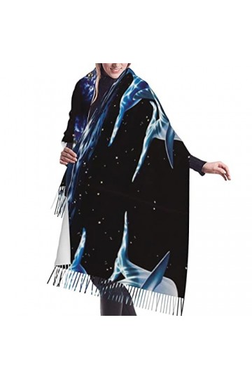 Grande écharpe en forme de cochon mignon - Toucher cachemire - Pashmina - Doux et chaud - Cadeau pour homme et femme, Golden 