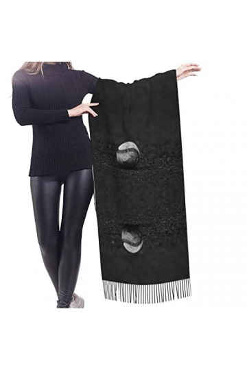 Grande écharpe de baseball Pashmina toucher cachemire doux et chaud - Cadeau pour homme et femme, baseball, taille unique