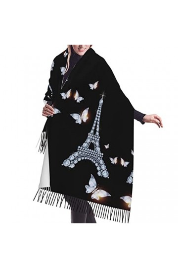 Grande écharpe Pashmina colorée en forme de poisson - Toucher cachemire - Doux et chaud - Cadeau pour homme et femme, Poisson