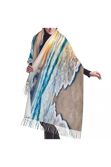 Grande écharpe pashmina toucher cachemire imprimé léopard imprimé léopard rose châle couverture écharpe cadeau homme femme, P