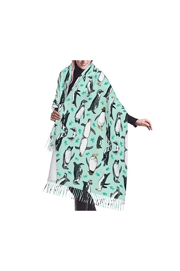 Grande écharpe pashmina toucher cachemire imprimé léopard imprimé léopard rose châle couverture écharpe cadeau homme femme, P