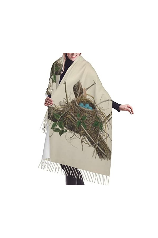 Grande écharpe de tracteur agricole tranquille sensation cachemire pashmina châle enveloppement doux et chaud couverture cade