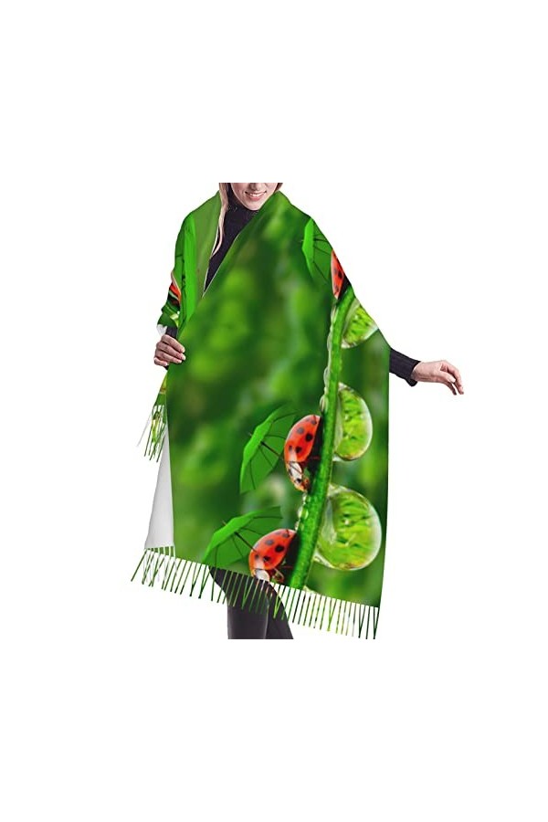 Grande écharpe de tracteur agricole tranquille sensation cachemire pashmina châle enveloppement doux et chaud couverture cade