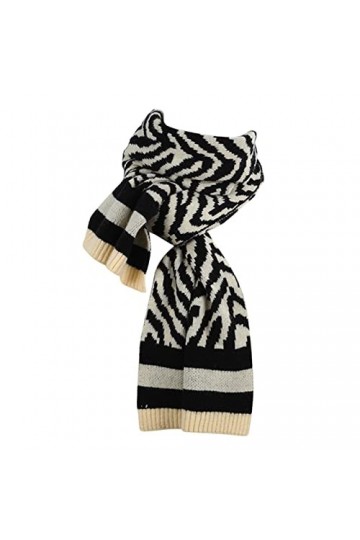 Briskorry Écharpe Rétro Homme Femme Boutons Femmes Automne Hiver Écharpe Classique Gland Plaid Écharpe Chaud Doux Chunky Gran