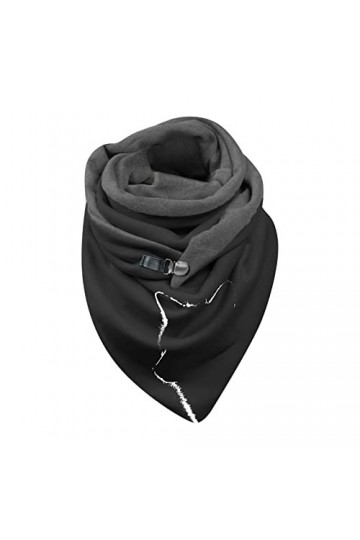 éCharpe Triangle Femme Chouette Chic Élégant Echarpe Triangle Femme avec Bouton Comfortable Pashmina Etoles Automne et Hiver 