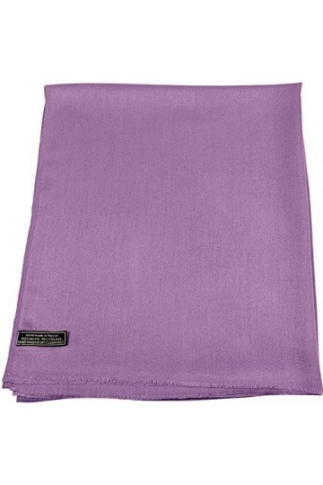 CJ Apparel Mauve Echarpe Secondes en Châle Solide Couleur Unie Conception Wrap Étole Pashmina