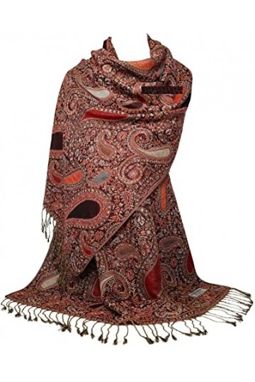 GFM® Écharpe style pashmina à motif cachemire mosaïque POLMSC , Polmsc-19, L