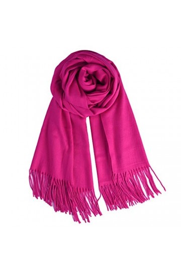 QBSM Grand châle pashmina doux pour femme pour mariage ou soirée, beige clair, taille unique