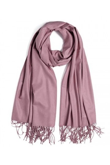 GFM® Écharpe style pashmina en cachemire pour femme pour lautomne et lhiver, S1-DJMN-Violet foncé, L