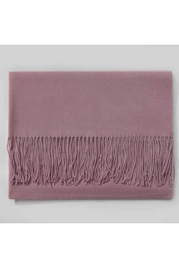 GFM® Écharpe style pashmina en cachemire pour femme pour lautomne et lhiver, S1-DJMN-Violet foncé, L