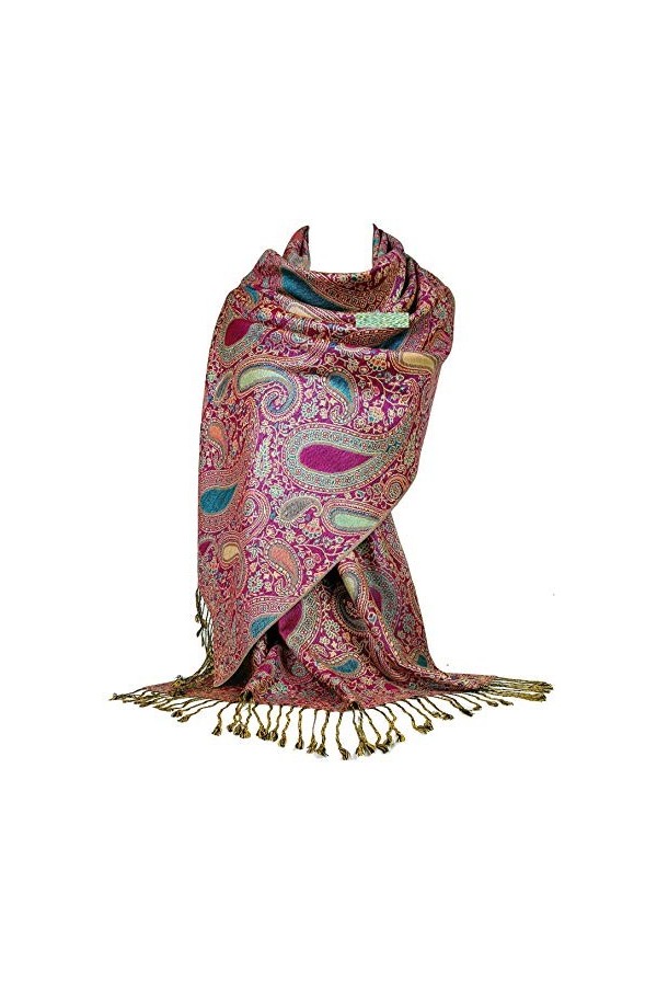 GFM Femme Paisley Mosaïque conception Pashmina Style Écharpe PMSC-FLD-8171-FSHTL …