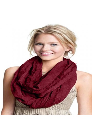 CJ Apparel Bordeaux Mobius Infinity Scarf Secondes Snood Cowl Tube circulaire Eternity Châle Pashmina NOUVEAU