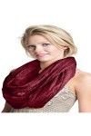 CJ Apparel Bordeaux Mobius Infinity Scarf Secondes Snood Cowl Tube circulaire Eternity Châle Pashmina NOUVEAU