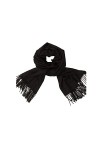 Chale Femme Pashmina, Foulard Femme Luxe Gris Marron Couleur Unie Avec Pompon 200X70cm
